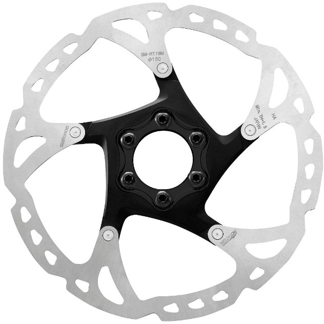 Купить Тормозной диск SHIMANO XT RT76 180 мм, 6 болтов