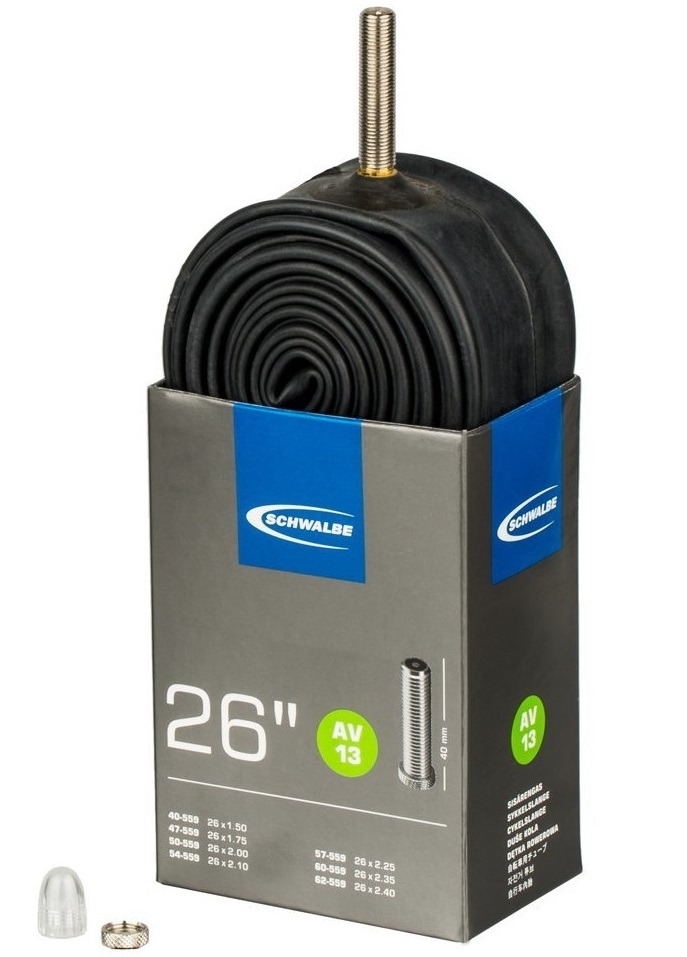 Купить Камера SCHWALBE 26х1,5-2,5(37/62X559), AV 40mm