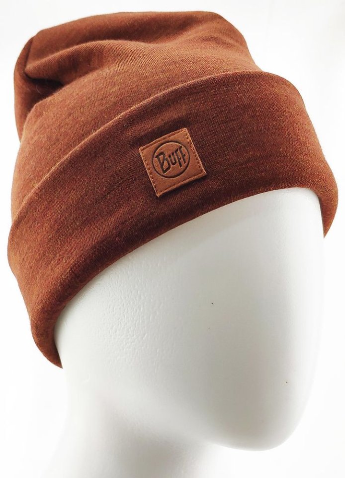 Купить Шапка BUFF Heavyweight Merino Hat Solid Sienna