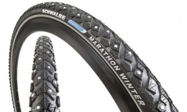 Купить Покрышка SCHWALBE 28x2.00 (50-622) MARATHON WINTER PLUS (208шипов) Perf, SmartGuard, TwinSkin B/B+RT