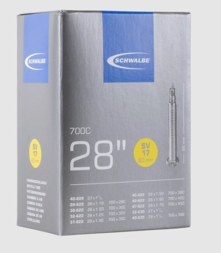 Купить Камера SCHWALBE 28'' х1.10-1.75 (47-622/635), вело 60мм